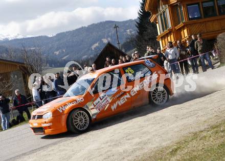 Motorsport. Rallye. Lavanttalrallye. Hannes Danzinger, Pia-Maria Schirnhofer (AUT). Wolfsberg, am 4.4.2008.

Copyright Kuess

---
pressefotos, pressefotografie, kuess, qs, qspictures, sport, bild, bilder, bilddatenbank