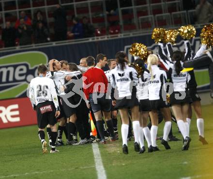 Fussball. Bundesliga. SK Austria Kelag Kaernten gegen Cashpoint SCR Altach. Torjubel. Klagenfurt, 4.4.2008
Copyright Kuess

---
pressefotos, pressefotografie, kuess, qs, qspictures, sport, bild, bilder, bilddatenbank