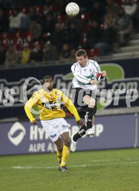 Fussball. Bundesliga. SK Austria Kelag Kaernten gegen Cashpoint SCR Altach. Hiden Martin (Kaernten), Ferreira Da Silva Leonardo (Altach). Klagenfurt, 4.4.2008
Copyright Kuess

---
pressefotos, pressefotografie, kuess, qs, qspictures, sport, bild, bilder, bilddatenbank