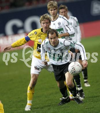 Fussball. Bundesliga. SK Austria Kelag Kaernten gegen Cashpoint SCR Altach. Krajic Gerald (Kaernten), Guem Alexander (Altach). Klagenfurt, 4.4.2008
Copyright Kuess

---
pressefotos, pressefotografie, kuess, qs, qspictures, sport, bild, bilder, bilddatenbank