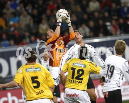 Fussball. T-Mobile Bundesliga. SK Austria Kelag Kaernten gegen Cashpoint SCR Altach. Thomas Pirker (Kaernten), Andreas Michl (Altach). Klagenfurt, 4.4.2008
Copyright Kuess

---
pressefotos, pressefotografie, kuess, qs, qspictures, sport, bild, bilder, bilddatenbank