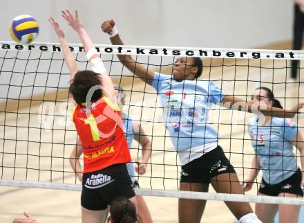 Volleyball Damen Bundesliga. ATSC Wildcats gegen ASKOE Linz Steg. Tasha Sherline Holness (Wildcats). Klagenfurt, am 5.4.2008.
Copyright Kuess/Nadja Kuess

---
pressefotos, pressefotografie, kuess, qs, qspictures, sport, bild, bilder, bilddatenbank