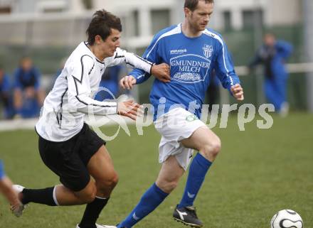 Fussball Regionalliga. SK Austria Kaernten Amateure gegen Gmunden. Mihret Topcagic (Kaernten), Pavol Vavrik (Gmunden). Klagenfurt, am 6.4.2008.
Copyright Kuess

---
pressefotos, pressefotografie, kuess, qs, qspictures, sport, bild, bilder, bilddatenbank