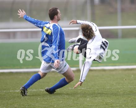 Fussball Regionalliga. SK Austria Kaernten Amateure gegen Gmunden. Salih Alic (Kaernten), Pavol Vavrik (Gmunden). Klagenfurt, am 6.4.2008.
Copyright Kuess

---
pressefotos, pressefotografie, kuess, qs, qspictures, sport, bild, bilder, bilddatenbank