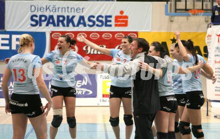 Volleyball Damen Bundesliga. ATSC Wildcats gegen ASKOE Linz Steg. Jubel (Wildcats). Klagenfurt, am 5.4.2008.
Copyright Kuess/Nadja Kuess

---
pressefotos, pressefotografie, kuess, qs, qspictures, sport, bild, bilder, bilddatenbank