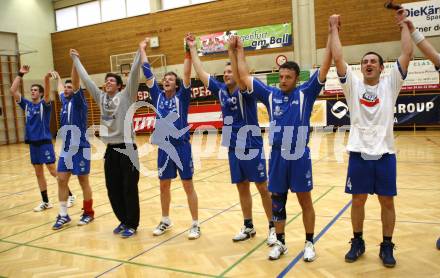 Handball. SVVW Klagenfurt gegen SC Ferlach. Jubel SC Ferlach. Klagenfurt, am 6.4.2008
Copyright Kuess

---
pressefotos, pressefotografie, kuess, qs, qspictures, sport, bild, bilder, bilddatenbank