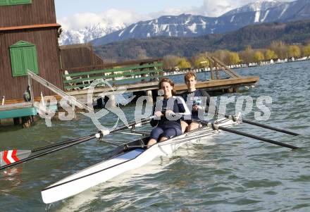 Rudern. Simone und Florian Berg (RV Nautilus). Klagenfurt, am 9.4.2008
Copyright Kuess

---
pressefotos, pressefotografie, kuess, qs, qspictures, sport, bild, bilder, bilddatenbank