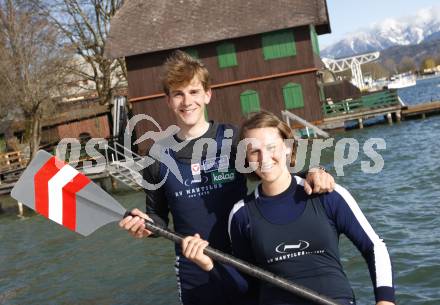 Rudern. Simone und Florian Berg (RV Nautilus). Klagenfurt, am 9.4.2008
Copyright Kuess

---
pressefotos, pressefotografie, kuess, qs, qspictures, sport, bild, bilder, bilddatenbank