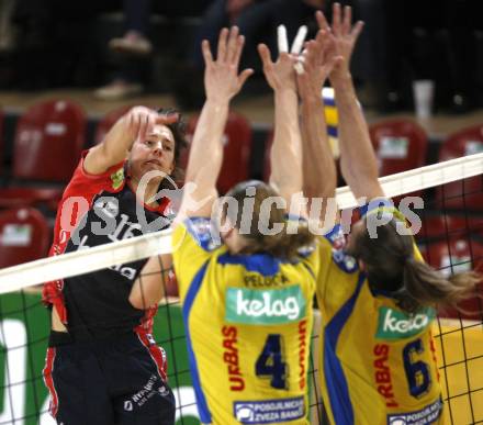 Volleyball. Bundesliga. HYPO VBK Klagenfurt gegen SK Aich/Dob. Simon Fruehbauer (HYPO). Klagenfurt, 13.4.2008
Copyright Kuess

---
pressefotos, pressefotografie, kuess, qs, qspictures, sport, bild, bilder, bilddatenbank