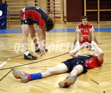 Volleyball. Bundesliga. HYPO VBK Klagenfurt gegen SK Aich/Dob. Enttaeuschung (HYPO). Klagenfurt, 13.4.2008
Copyright Kuess

---
pressefotos, pressefotografie, kuess, qs, qspictures, sport, bild, bilder, bilddatenbank