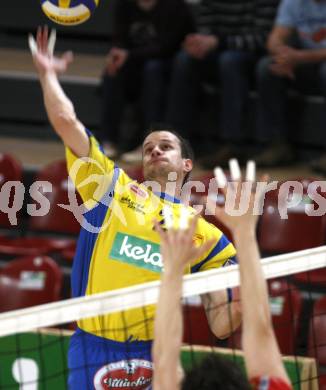 Volleyball. Bundesliga. HYPO VBK Klagenfurt gegen SK Aich/Dob. Miha Kosl (AICH). Klagenfurt, 13.4.2008
Copyright Kuess

---
pressefotos, pressefotografie, kuess, qs, qspictures, sport, bild, bilder, bilddatenbank