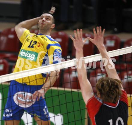 Volleyball. Bundesliga. HYPO VBK Klagenfurt gegen SK Aich/Dob. Peter Polony (AICH). Klagenfurt, 13.4.2008
Copyright Kuess

---
pressefotos, pressefotografie, kuess, qs, qspictures, sport, bild, bilder, bilddatenbank