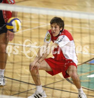 Volleyball. Bundesliga. HYPO VBK Klagenfurt gegen SK Aich/Dob. Alexander Xandi Huber (HYPO). Klagenfurt, 13.4.2008
Copyright Kuess

---
pressefotos, pressefotografie, kuess, qs, qspictures, sport, bild, bilder, bilddatenbank