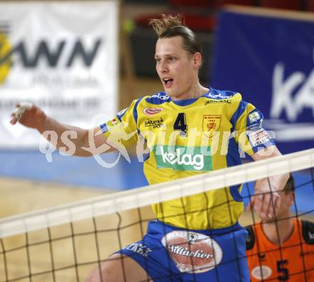 Volleyball. Bundesliga. HYPO VBK Klagenfurt gegen SK Aich/Dob. Robin Pelucha  (AICH). Klagenfurt, 13.4.2008
Copyright Kuess

---
pressefotos, pressefotografie, kuess, qs, qspictures, sport, bild, bilder, bilddatenbank