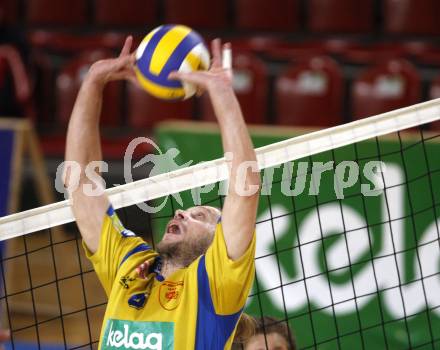 Volleyball. Bundesliga. HYPO VBK Klagenfurt gegen SK Aich/Dob. Pavel Reznicek (AICH). Klagenfurt, 13.4.2008
Copyright Kuess

---
pressefotos, pressefotografie, kuess, qs, qspictures, sport, bild, bilder, bilddatenbank