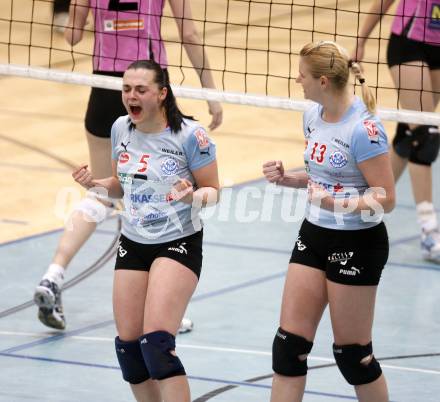 Volleyball Damen Bundesliga. ATSC Wildcats gegen Post SV Wien. SUMPER Sigrid, PRAEPROST Maja (Wildcats). Klagenfurt, am 16.4.2008.
Copyright Kuess

---
pressefotos, pressefotografie, kuess, qs, qspictures, sport, bild, bilder, bilddatenbank