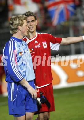 Fussball. Red Zac Bundesliga. FC Kaernten gegen FC Pax Gratkorn. Christian Dobnik, Manuel Wallner (FCK). Klagenfurt, am 18.4.2008.
Copyright Kuess

---
pressefotos, pressefotografie, kuess, qs, qspictures, sport, bild, bilder, bilddatenbank