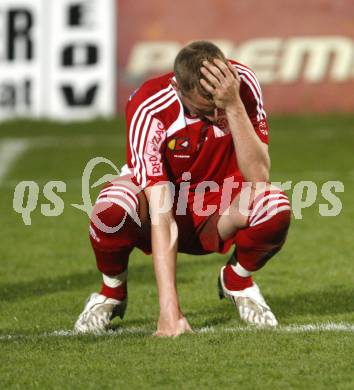 Fussball. Red Zac Bundesliga. FC Kaernten gegen FC Pax Gratkorn. Ulrich Winkler (FCK). Klagenfurt, am 18.4.2008.
Copyright Kuess

---
pressefotos, pressefotografie, kuess, qs, qspictures, sport, bild, bilder, bilddatenbank