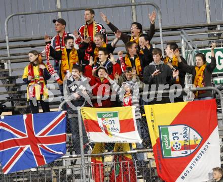 Fussball. Red Zac Bundesliga. FC Kaernten gegen FC Pax Gratkorn. Fans (FCK). Klagenfurt, am 18.4.2008.
Copyright Kuess

---
pressefotos, pressefotografie, kuess, qs, qspictures, sport, bild, bilder, bilddatenbank