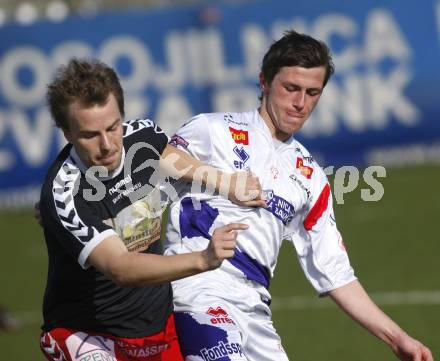 Fussball. Regionalliga. SAK gegen Feldkirchen. Darjan Aleksic (SAK), Stefan Friessnegger (Feldkirchen). Klagenfurt, 19.4.2008.
Copyright Kuess

---
pressefotos, pressefotografie, kuess, qs, qspictures, sport, bild, bilder, bilddatenbank