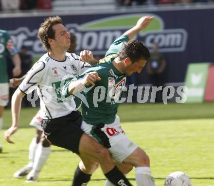 Fussball T-Mobile Bundesliga. SK Austria Kaernten gegen Ried. Wolfgang Bubenik (K), Rade Djokic (Ried). Klagenfurt, 20.4.2008.
Copyright Kuess

---
pressefotos, pressefotografie, kuess, qs, qspictures, sport, bild, bilder, bilddatenbank