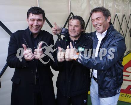 Fussball T-Mobile Bundesliga. SK Austria Kaernten gegen Ried. Mario Canori, Frenkie Schinkels, Joerg Haider. Klagenfurt, 20.4.2008.
Copyright Kuess

---
pressefotos, pressefotografie, kuess, qs, qspictures, sport, bild, bilder, bilddatenbank