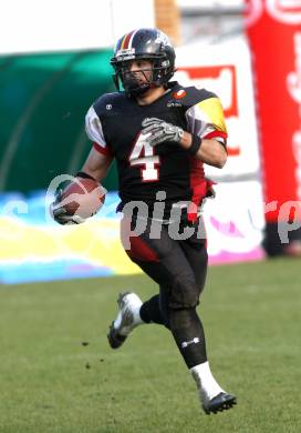 American Football. Carinthian Black Lions gegen Badalona Dracs (Spanien). Gregory Jones (Lions). Klagenfurt, 19.4.2008.
Copyright Kuess

---
pressefotos, pressefotografie, kuess, qs, qspictures, sport, bild, bilder, bilddatenbank