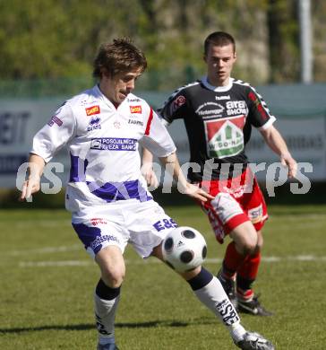 Fussball. Regionalliga. SAK gegen Feldkirchen. Triplat Grega (SAK), Striednig Patrick Rene (Feldkirchen). Klagenfurt, 19.4.2008.
Copyright Kuess

---
pressefotos, pressefotografie, kuess, qs, qspictures, sport, bild, bilder, bilddatenbank