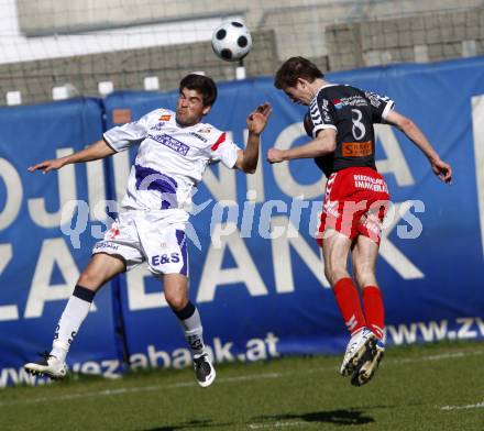 Fussball. Regionalliga. SAK gegen Feldkirchen. Araujo Da Silva (SAK), David Hebenstreit (Feldkirchen). Klagenfurt, 19.4.2008.
Copyright Kuess

---
pressefotos, pressefotografie, kuess, qs, qspictures, sport, bild, bilder, bilddatenbank