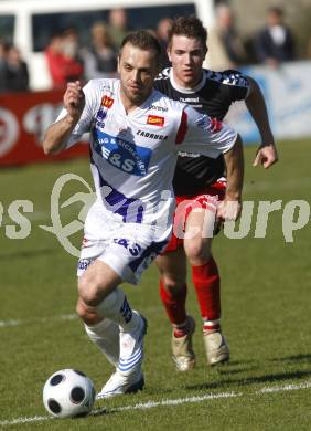 Fussball. Regionalliga. SAK gegen Feldkirchen. Goran Jolic (SAK), Mathias Regal (Feldkirchen). Klagenfurt, 19.4.2008.
Copyright Kuess

---
pressefotos, pressefotografie, kuess, qs, qspictures, sport, bild, bilder, bilddatenbank