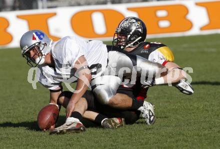 American Football. Carinthian Black Lions gegen Badalona Dracs (Spanien). Peter Petek (Lions). Klagenfurt, 19.4.2008.
Copyright Kuess

---
pressefotos, pressefotografie, kuess, qs, qspictures, sport, bild, bilder, bilddatenbank