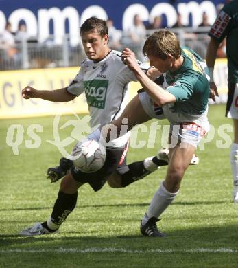 Fussball T-Mobile Bundesliga. SK Austria Kaernten gegen Ried. Zlatko Junuzovic (K), Oliver Glasner (Ried). Klagenfurt, 20.4.2008.
Copyright Kuess

---
pressefotos, pressefotografie, kuess, qs, qspictures, sport, bild, bilder, bilddatenbank