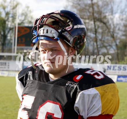 American Football. Carinthian Black Lions gegen Badalona Dracs (Spanien). Matthew Meyer (Lions). Klagenfurt, 19.4.2008.
Copyright Kuess

---
pressefotos, pressefotografie, kuess, qs, qspictures, sport, bild, bilder, bilddatenbank