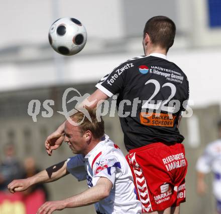 Fussball. Regionalliga. SAK gegen Feldkirchen. Sadjak Simon (SAK), Striednig Patrick Rene (Feldkirchen). Klagenfurt, 19.4.2008.
Copyright Kuess

---
pressefotos, pressefotografie, kuess, qs, qspictures, sport, bild, bilder, bilddatenbank