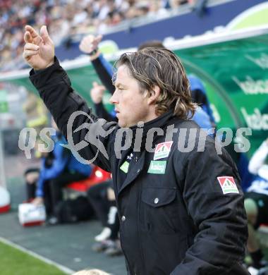 Fussball T-Mobile Bundesliga. SK Austria Kaernten gegen Ried. Trainer Frenkie Schinkels (Kaernten). Klagenfurt, 20.4.2008.
Copyright Kuess

---
pressefotos, pressefotografie, kuess, qs, qspictures, sport, bild, bilder, bilddatenbank