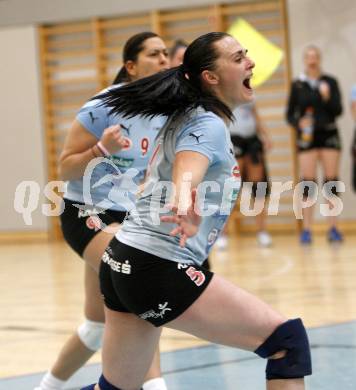 Volleyball Damen Bundesliga. ATSC Wildcats gegen Post SV Wien.  Jubel Kerstin Pichler, PRAEPROST Maja (Wildcats). Klagenfurt, am 23.4.2008.
Copyright Kuess

---
pressefotos, pressefotografie, kuess, qs, qspictures, sport, bild, bilder, bilddatenbank