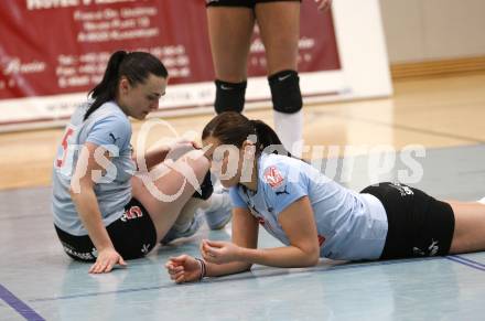 Volleyball Damen Bundesliga. ATSC Wildcats gegen Post SV Wien. Maja Praeprost, Kerstin Pichler (Wildcats). Klagenfurt, am 23.4.2008.
Copyright Kuess

---
pressefotos, pressefotografie, kuess, qs, qspictures, sport, bild, bilder, bilddatenbank