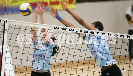 Volleyball Damen Bundesliga. ATSC Wildcats gegen Post SV Wien. PRAEPROST Maja, HOLNESS "Tasha" Sherline (Wildcats). Klagenfurt, am 23.4.2008.
Copyright Kuess

---
pressefotos, pressefotografie, kuess, qs, qspictures, sport, bild, bilder, bilddatenbank