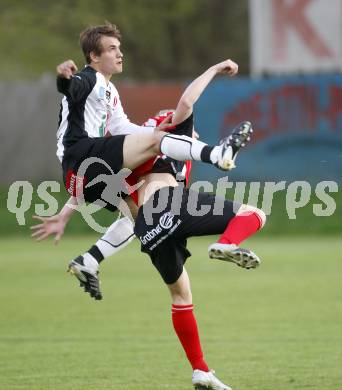 Fussball Regionalliga. WAC/St.Andrae gegen TSV Hartberg.  Sauerschnig Christopher (St.Andrae), Pirker Daniel (Hartberg). St. Andrae, am 25.4.2008.
Copyright Kuess

---
pressefotos, pressefotografie, kuess, qs, qspictures, sport, bild, bilder, bilddatenbank