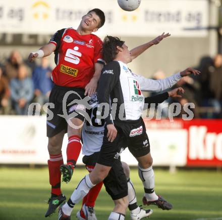 Fussball Regionalliga. WAC/St.Andrae gegen TSV Hartberg. Simic Zeljko (St.Andrae),Rodler Martin (Hartberg) . St. Andrae, am 25.4.2008.
Copyright Kuess

---
pressefotos, pressefotografie, kuess, qs, qspictures, sport, bild, bilder, bilddatenbank