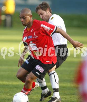 Fussball Regionalliga. WAC/St.Andrae gegen TSV Hartberg.  Christoph Knaller (St.Andrae), Marcelo Da Silva (Hartberg). St. Andrae, am 25.4.2008.
Copyright Kuess

---
pressefotos, pressefotografie, kuess, qs, qspictures, sport, bild, bilder, bilddatenbank