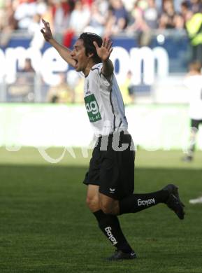 Fussball T-Mobile Bundesliga. SK Austria Kaernten gegen Ried. Carlos Chaile (Kaernten). Klagenfurt, 20.4.2008.
Copyright Kuess

---
pressefotos, pressefotografie, kuess, qs, qspictures, sport, bild, bilder, bilddatenbank