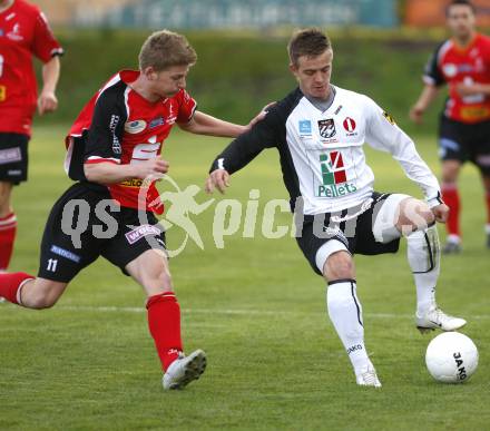 Fussball Regionalliga. WAC/St.Andrae gegen TSV Hartberg.  Rok Roj (St.Andrae), Daniel Pirker (Hartberg). St. Andrae, am 25.4.2008.
Copyright Kuess

---
pressefotos, pressefotografie, kuess, qs, qspictures, sport, bild, bilder, bilddatenbank