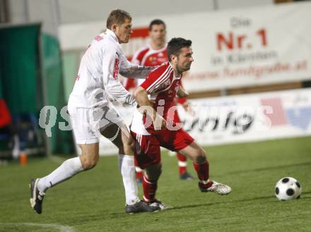 Fussball Red Zac Bundesliga. FC Kaernten gegen Trenkwalder SKS. Nenad Bjelica (FCK), Markus Hanikel (Trenkwalder). Klagenfurt, am 29.4.2008.
Copyright Kuess

---
pressefotos, pressefotografie, kuess, qs, qspictures, sport, bild, bilder, bilddatenbank