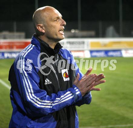 Fussball Red Zac Bundesliga. FC Kaernten gegen Trenkwalder SKS. Trainer Slobodan Grubor (FCK). Klagenfurt, am 29.4.2008.
Copyright Kuess

---
pressefotos, pressefotografie, kuess, qs, qspictures, sport, bild, bilder, bilddatenbank