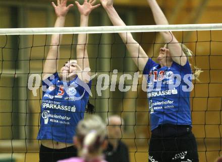 Volleyball. Bundesliiga. ATSC Sparkasse Wildcats gegen Post SV Wien. Maja Praeprost, Sigrid Sumper (Wildcats)
Wien, 30.4.2008.
Copyright Kuess

---
pressefotos, pressefotografie, kuess, qs, qspictures, sport, bild, bilder, bilddatenbank