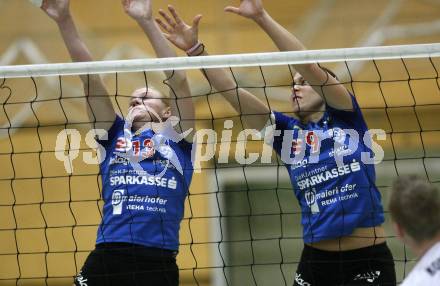 Volleyball. Bundesliiga. ATSC Sparkasse Wildcats gegen Post SV Wien. SUMPER Sigrid, PICHLER Kerstin (Wildcats)
Wien, 30.4.2008.
Copyright Kuess

---
pressefotos, pressefotografie, kuess, qs, qspictures, sport, bild, bilder, bilddatenbank