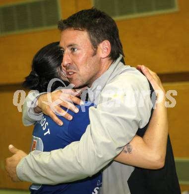 Volleyball. Bundesliiga. ATSC Sparkasse Wildcats gegen Post SV Wien. Helmut Voggenberger, Maja Praeprost (Wildcats)
Wien, 30.4.2008.
Copyright Kuess

---
pressefotos, pressefotografie, kuess, qs, qspictures, sport, bild, bilder, bilddatenbank