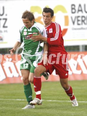 Fussball Red Zac Bundesliga. FC Kaernten gegen DSV Leoben. Haris Bukva (FCK), Manfred Mandl (Leoben). Klagenfurt, am 2.5.2008.
Copyright Kuess

---
pressefotos, pressefotografie, kuess, qs, qspictures, sport, bild, bilder, bilddatenbank