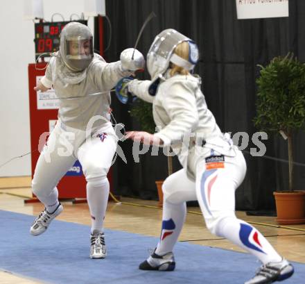 Fechten. Degen, Florett, Saebel. Weltcupturnier Finale. Jacobsen (USA), Perrus (FRA). Klagenfurt, am 4.5.2008
Copyright Kuess

---
pressefotos, pressefotografie, kuess, qs, qspictures, sport, bild, bilder, bilddatenbank